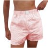 Elastic Waisted Pants for Women Plaid Color Block Pants Summer Beach Shorts Loose Fit Short Pants Comfy Casual Pants