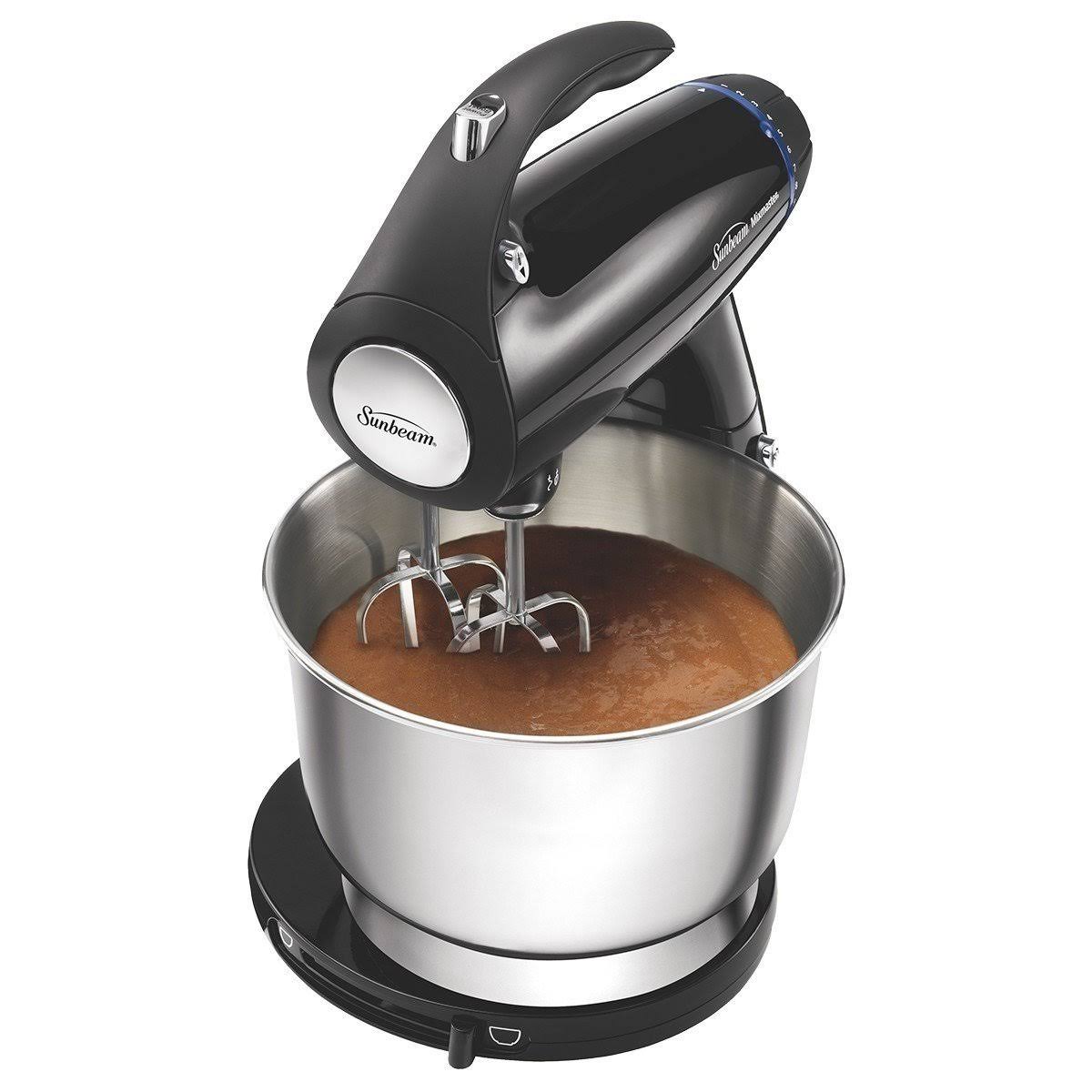 Sunbeam 2594 350-Watt Mixmaster Stand Mixer with Dough Hooks and Beaters, Black - Image 3
