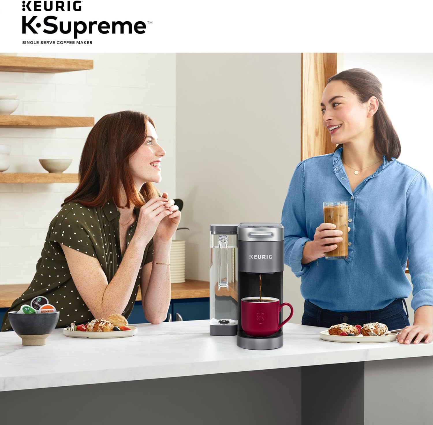 Keurig K-Supreme Single Serve K-Cup Pod Coffee Maker, MultiStream Technology, 4 Brew Sizes, 66oz Dual-Position Removable Reservoir, Black - Image 24