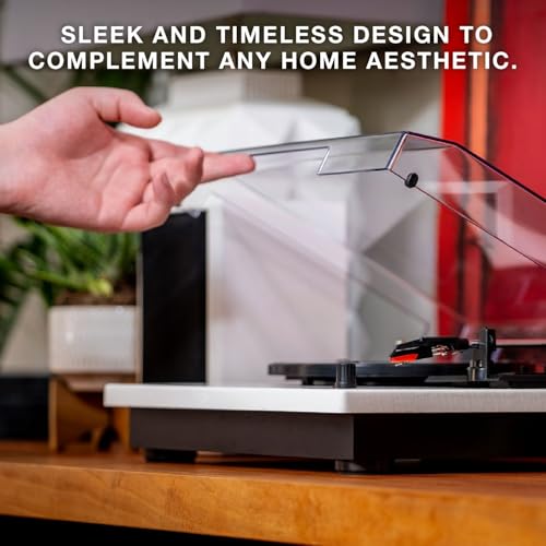 Victrola The Quincy 6-in-1 Bluetooth Record Player & Multimedia Center with Built-in Speakers ?C 3-Speed Turntable, CD & Cassette Player, AM/FM Radio, Wireless Music Streaming (Natural) - Image 15